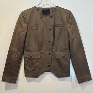 Banana Republic Olive Green Blazer Jacket Career Size 4 (BR)